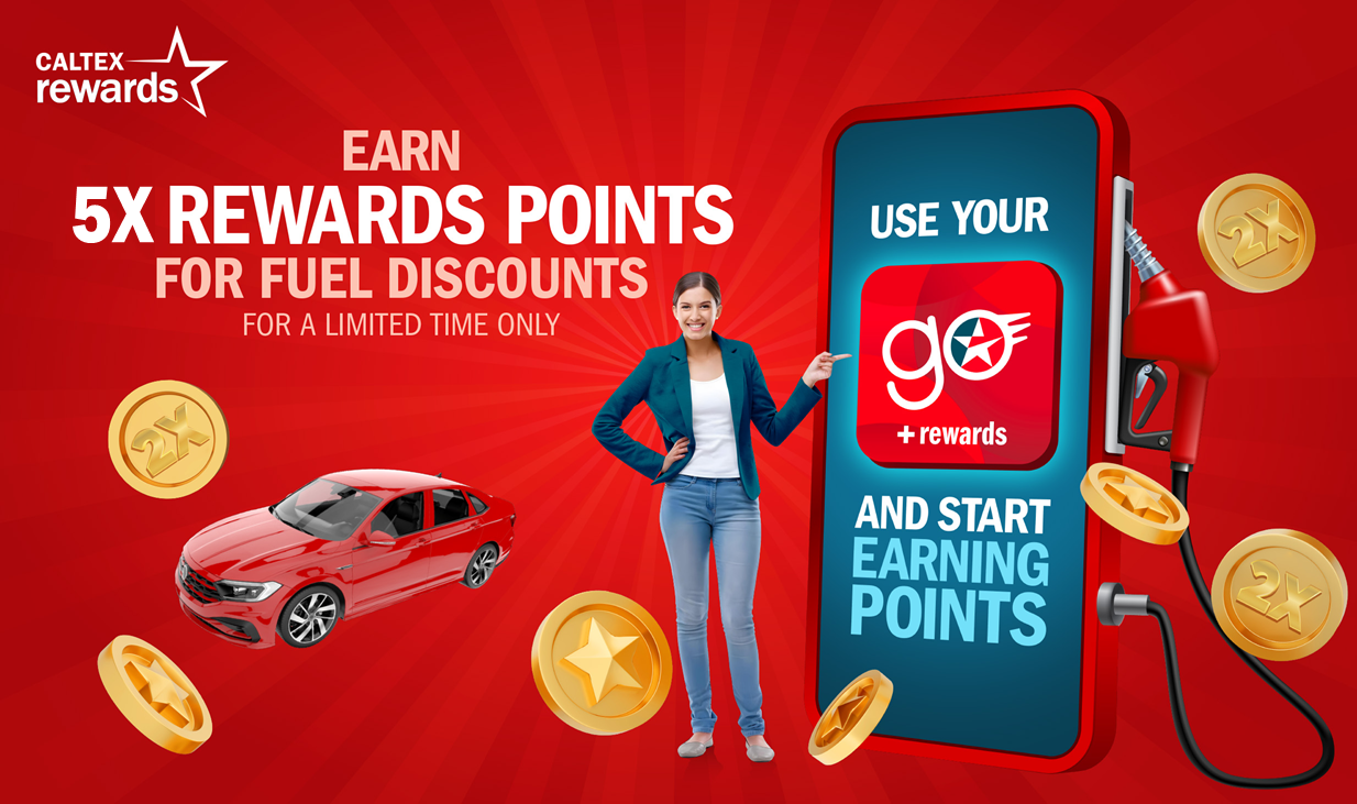 Earn 5X Points with Caltex Rewards!
