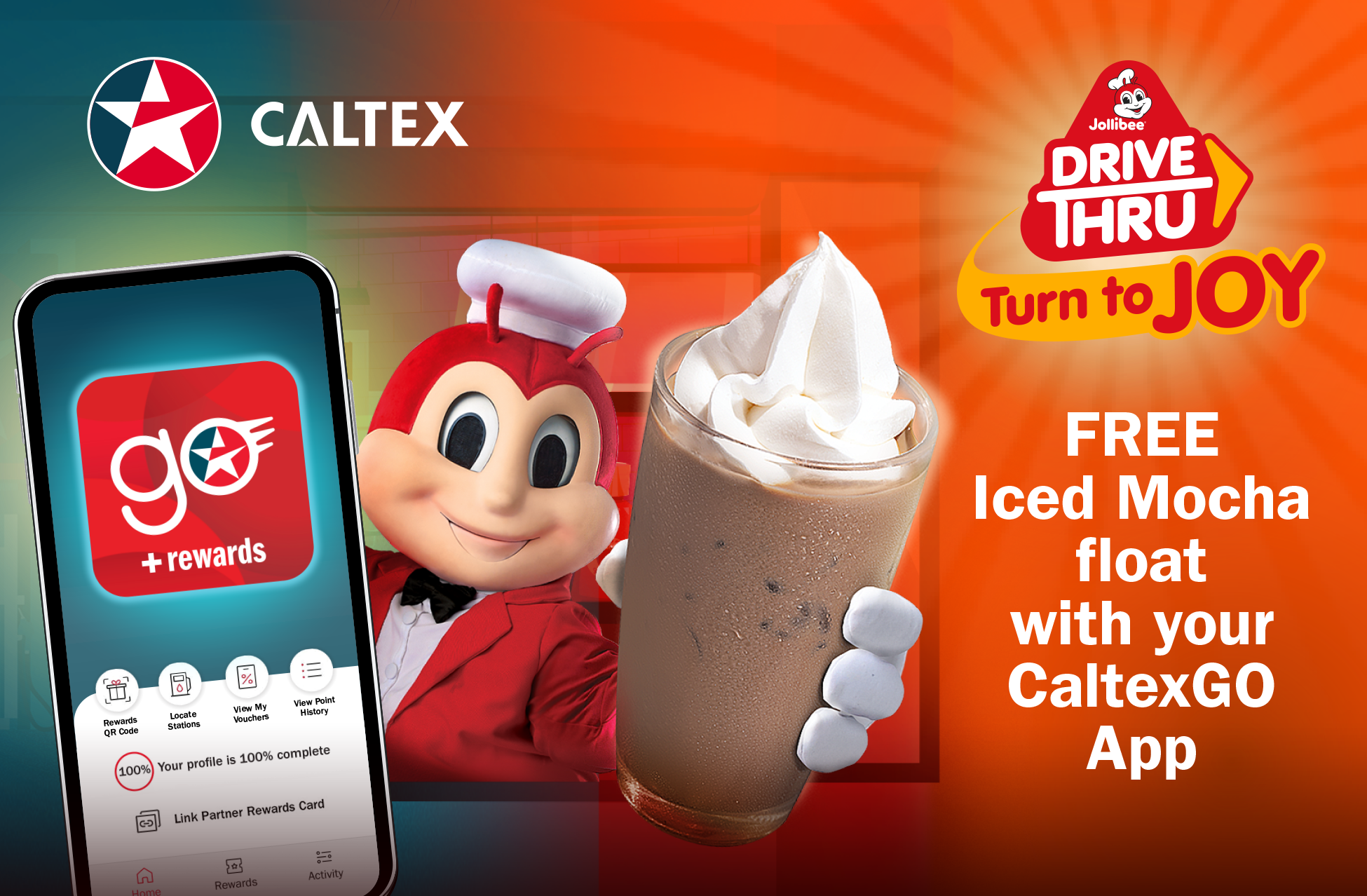 Jollibee Turn to Joy for Caltex Promo