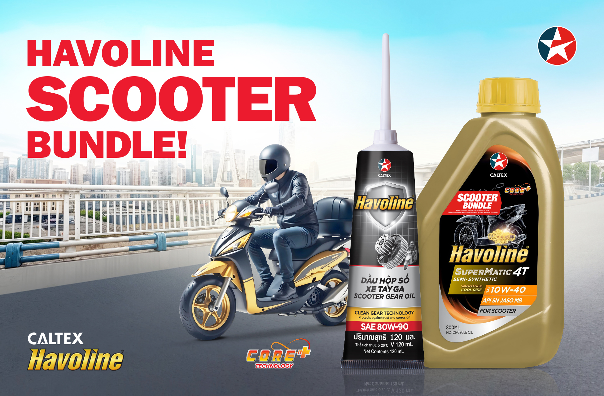 Caltex Havoline FREE Scooter Gear Oil