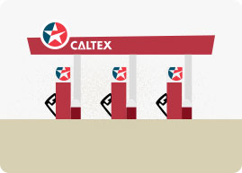 Fuel pumps at a Caltex service station