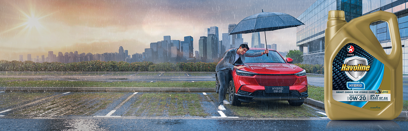 Oil being poured into an engine