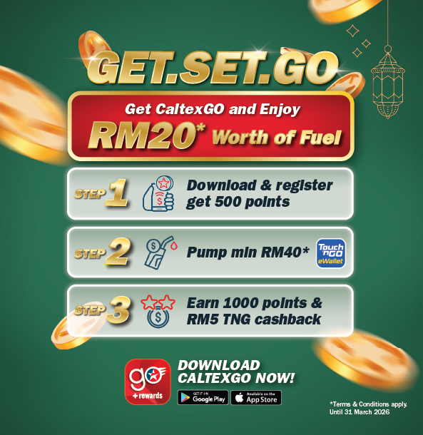 CaltexGO Raya TNG eWallet Pump RM40 Get RM20 Promotion Step by Step Guide