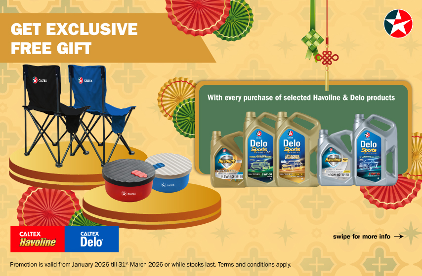 Caltex Havoline and Delo Festive 2026 Free Gift Promotion