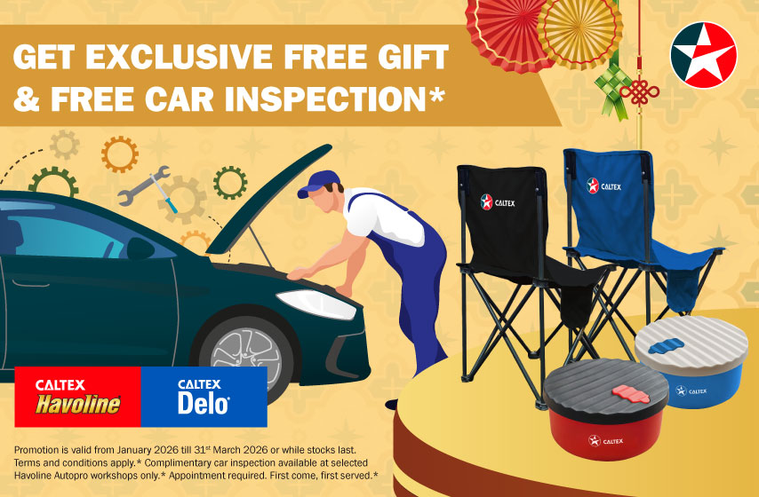 Caltex Havoline and Delo Festive 2026 Free Gift Promotion