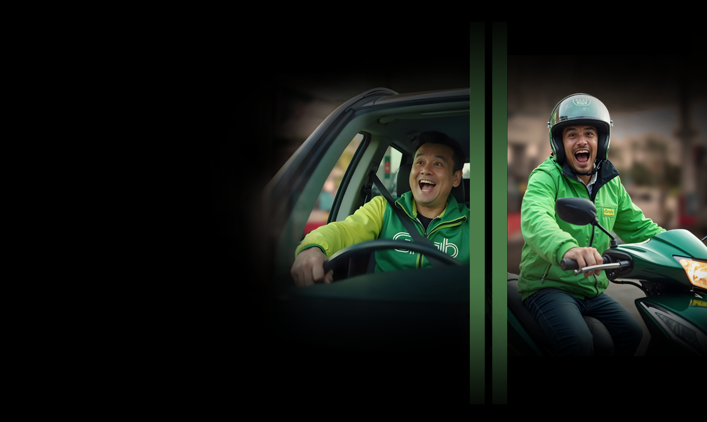 Grab driver and rider 