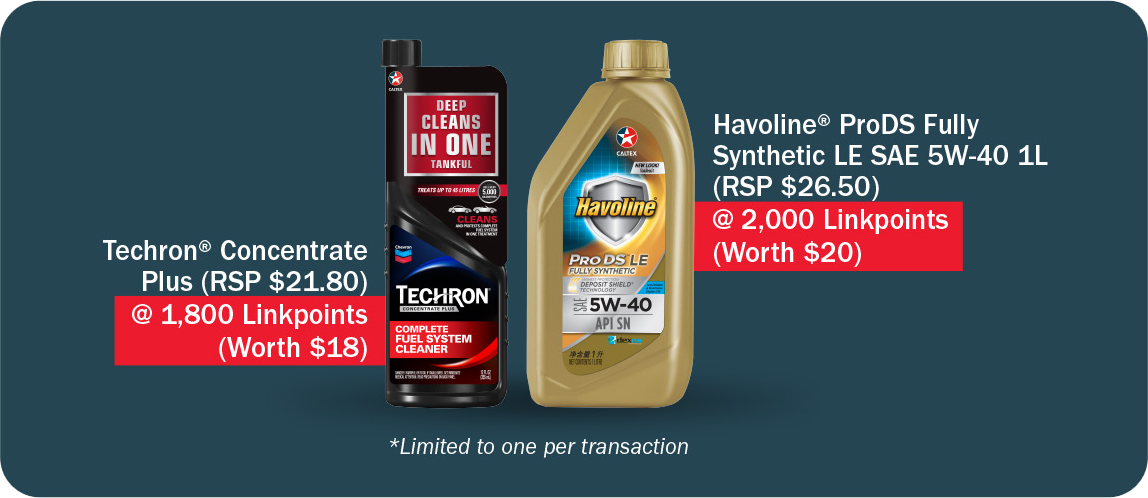 Techron Concentrate Plus and Havoline ProDS Fully Syn