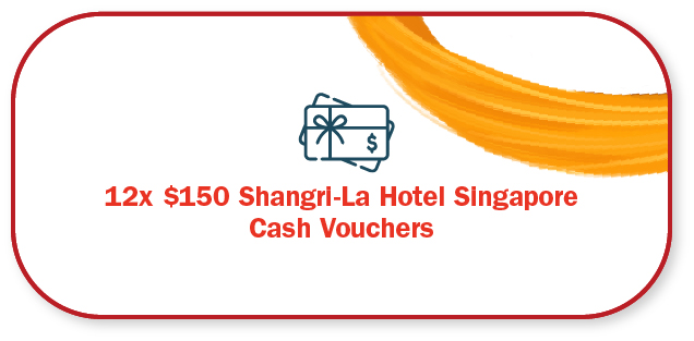 12x $150 Shangri-La Hotel Singapore Cash Vouchers