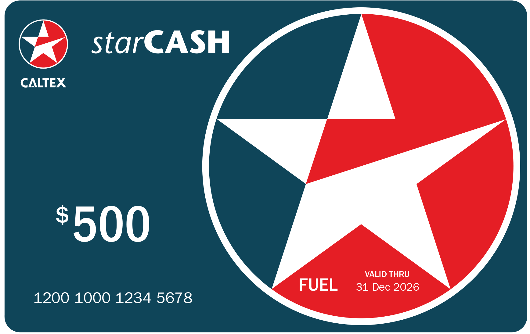 Caltex StarCash card