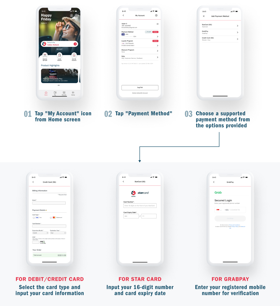 CaltexGO app rewards summary page