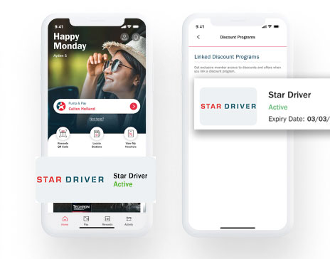 home screen star driver appear