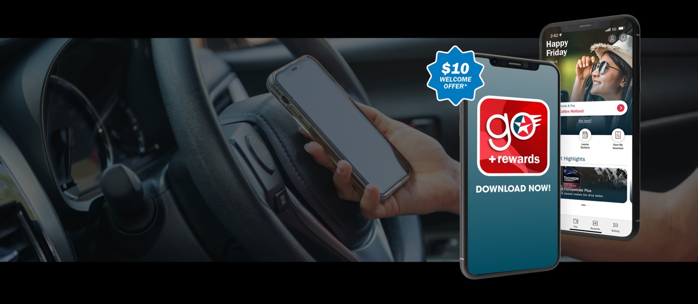 Car headed towards sunset