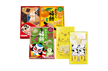 Lucky Bite Mochi 24pcs/Hare Tokidoki Neko Cake 8 pcs Asstd