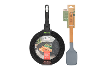 Resto Kitchenware Antlia 28cm Deep Frypan & Subra Turner Set